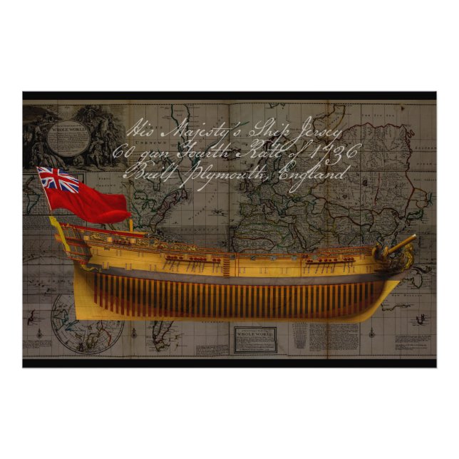 Profile Painting of Ship Jersey Photo Print (Front)