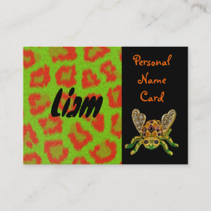 Profile Personal Name Card Green Beetle