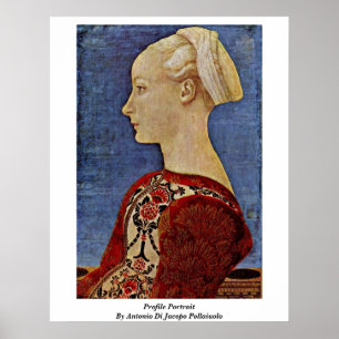 Profile Portrait By Antonio Di Jacopo Pollaiuolo Poster