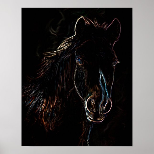 PROFILE PORTRAIT OF A HORSE POSTER (Front)