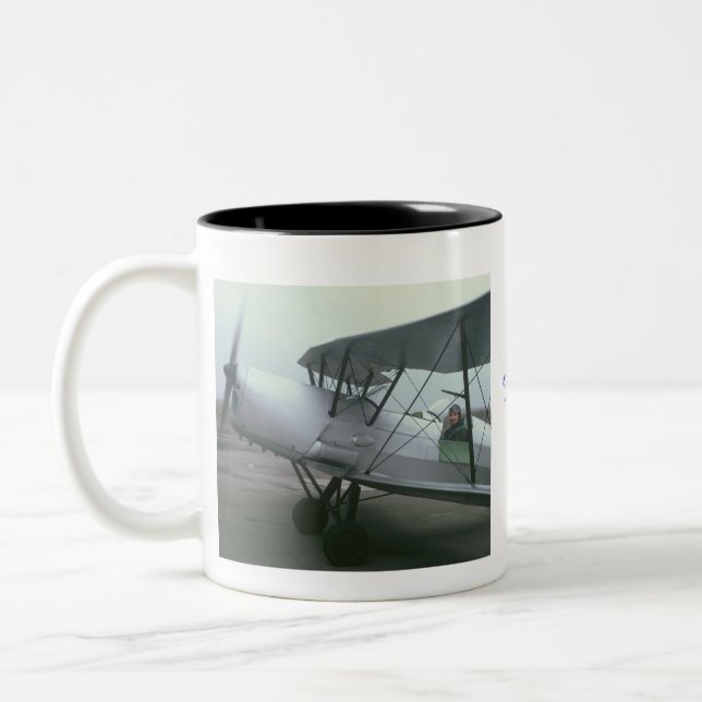 Profile, Profile, Flying Jack Two-Tone Coffee Mug (Left)