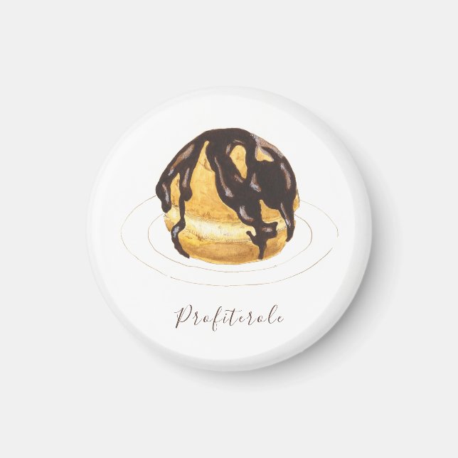Profiterole watercolor magnet (Front)