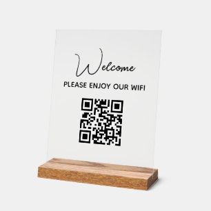 Profitez De Notre Wifi   WIFI Welcome QR Code