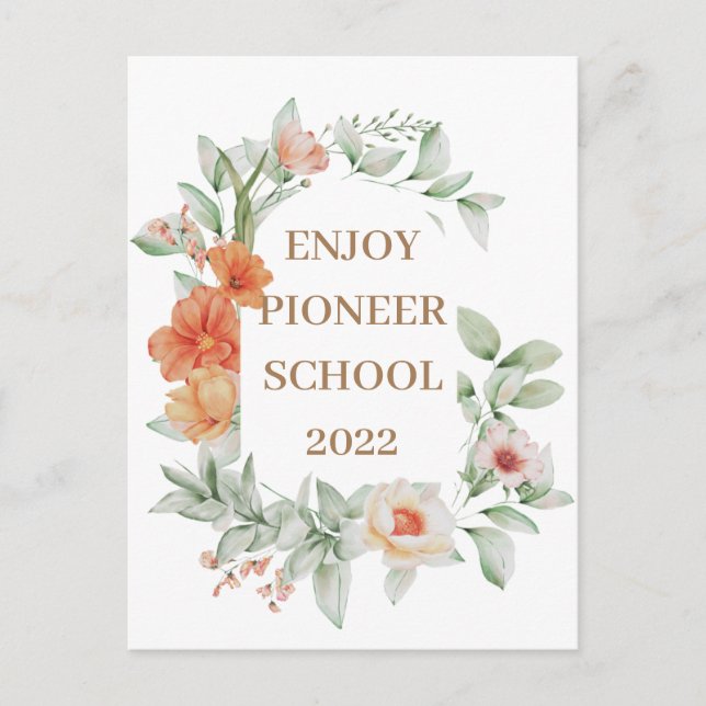 Profitez de Pioneer School 2022 Carte postale (Devant)