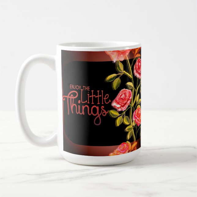 Profitez Des Petites Choses Café Mug (Gauche)