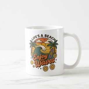 Profitez des Vagues – Mug Vie de Plage Vibrante