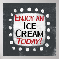 Profitez D'Une Crème De Glace Aujourd'Hui Poster W