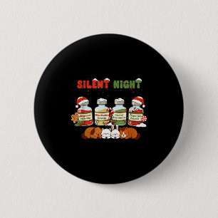 Profol Silent Night Funny Vet Tech Christmas  2 Inch Round Button
