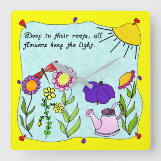 Profond dans leur horloge Carré Roots