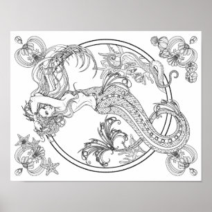 Profondeurs : Poster do-it-yourself coloriage