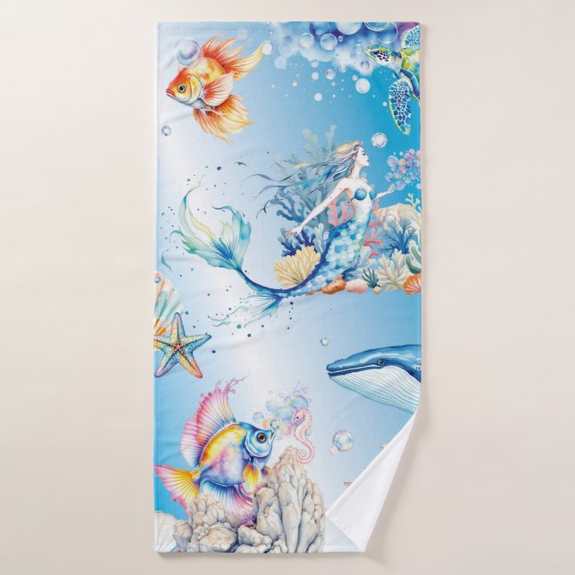 Profondeurs Tranquilles (Serviette de bain)