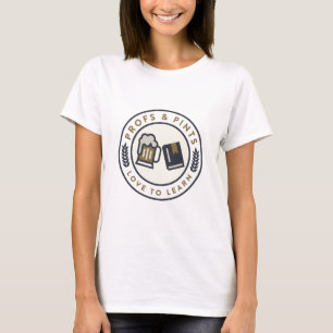 Profs and Pints- women's-seal front, crest back T-Shirt
