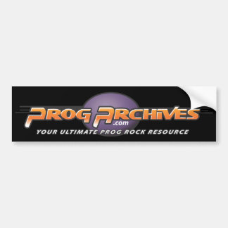 Progarchives.com Official Bumper Sticker (black)