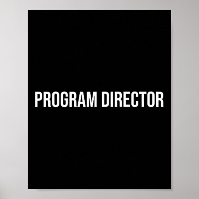Program Director Mental Health  Poster (Front)