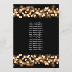 Program Insert Gold Hollywood Glam