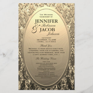 Program Metallic Etched Gold Look