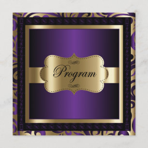 Program Template   Purple & Gold Metallic