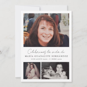 Programa Funerario Cristiano en Español Funeral Invitation