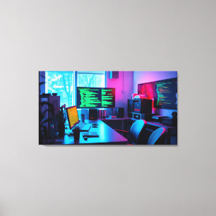 Programing computers canvas print