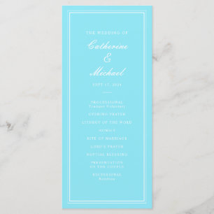 Programme Absolute Classic Script Bright Aqua Mariage