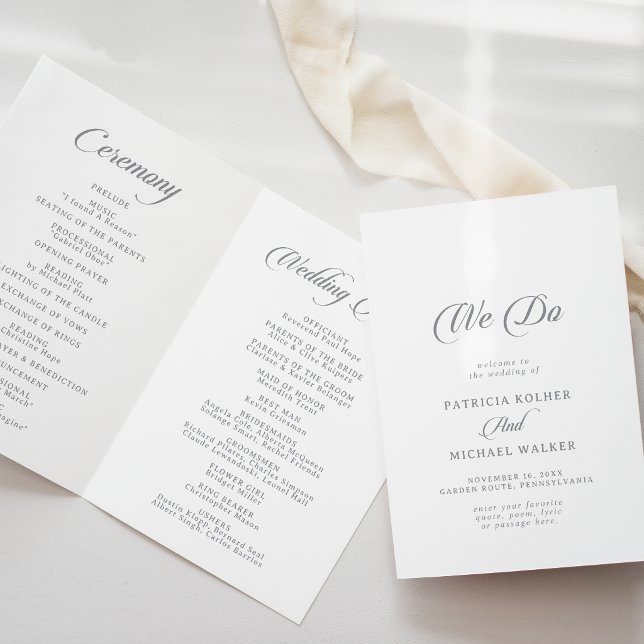 Programme Appel à la calligraphie chic classique Nous faison (Créateur téléchargé)
