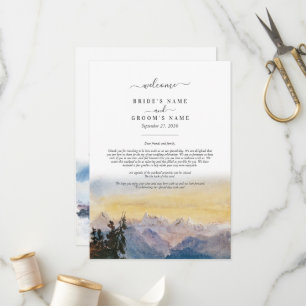 Programme Aquarelle Blue Mountains Pine Itinéraire Mariage