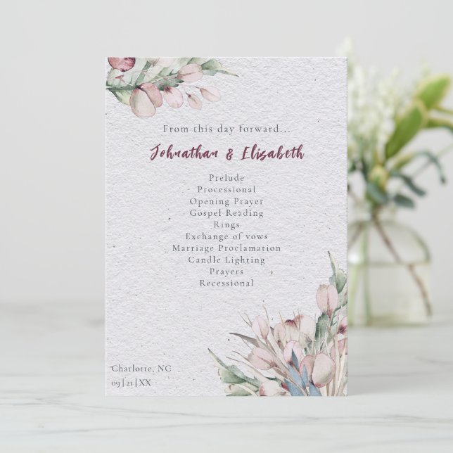 Programme Aquarelle Boho Floral et Mariage botanique (Debout devant)