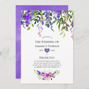 Programme Aquarelle Mariage ultra violet