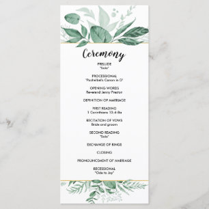 Programme Aquarelle Wild Feuilles Hunter Mariage vert