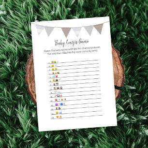 Programme Baby Emojis moderne Baby Elephant Card