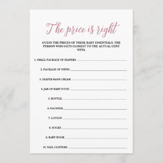 Programme Baby in Bloom Le prix est le bon jeu