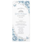 Bébé Bleu Floral Quinceanera Ordre des événements