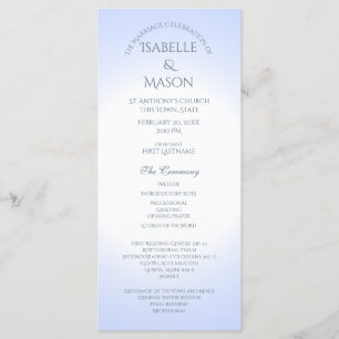 Programme bleu de mariage