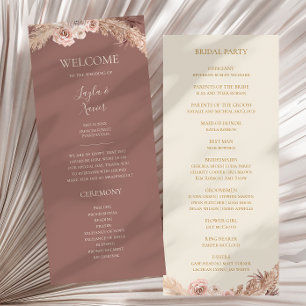 Programme Boho Tropical Botanical   Dusty Rose Mariage plat