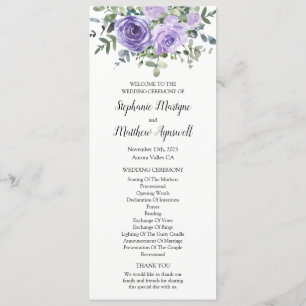 Programme Botanique Dusty Purple Floral Eucalyptus
