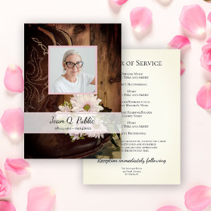 Programme Botte de cowboy rose Daiss Service funéraire de l'