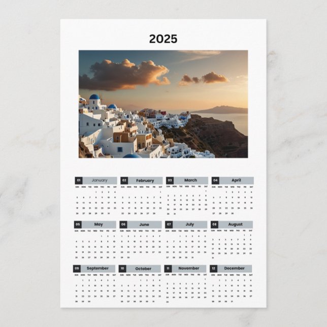 Programme Calendrier de vue Grèce pittoresque (Devant)