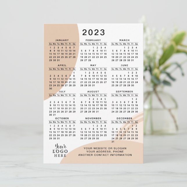 Programme Calendrier moderne 2023 Année complète Minimal Abs (Debout devant)