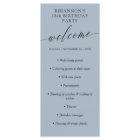 Calligraphie Delicate Bleu Ash Anniversaire