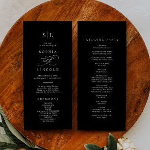 Programme Calligraphie romantique   Mariage de monogramme no