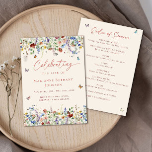 Programme Célébration de la vie de la Fleur Sauvage - Ordre