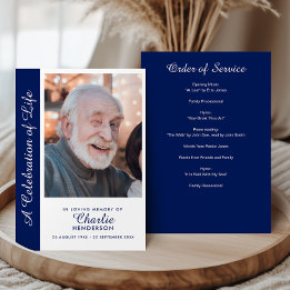 Programme Célébration personnalisée de la vie Mémorial photo