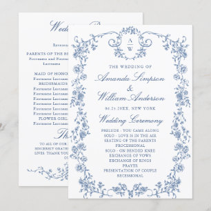 Programme Cérémonie de Mariage de la Grace Florale de Victor