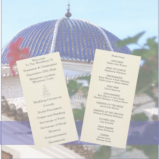 Programme Champagne Glasses Simple Wedding (Créateur téléchargé)