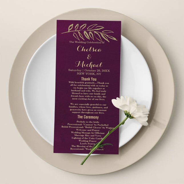 Programme Chic burgundy or parties scintillant feuille Progr (Chic burgundy gold glitter leaves Program )