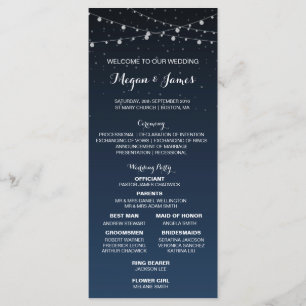Programme Chronologie du Mariage russe Starry Night