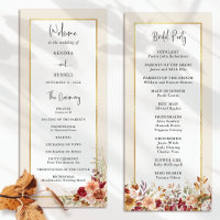 Chute dorée Terracotta Floral