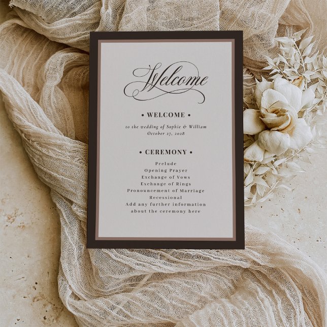 Programme Classique Luxe | Mariage Brun Neutre (Créateur téléchargé)