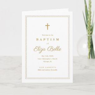Programme Classique Or Religieux Baptême & Christening
