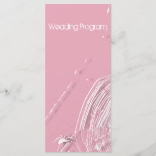 Programme Cobwebs et White Spiders Wedding Program Card